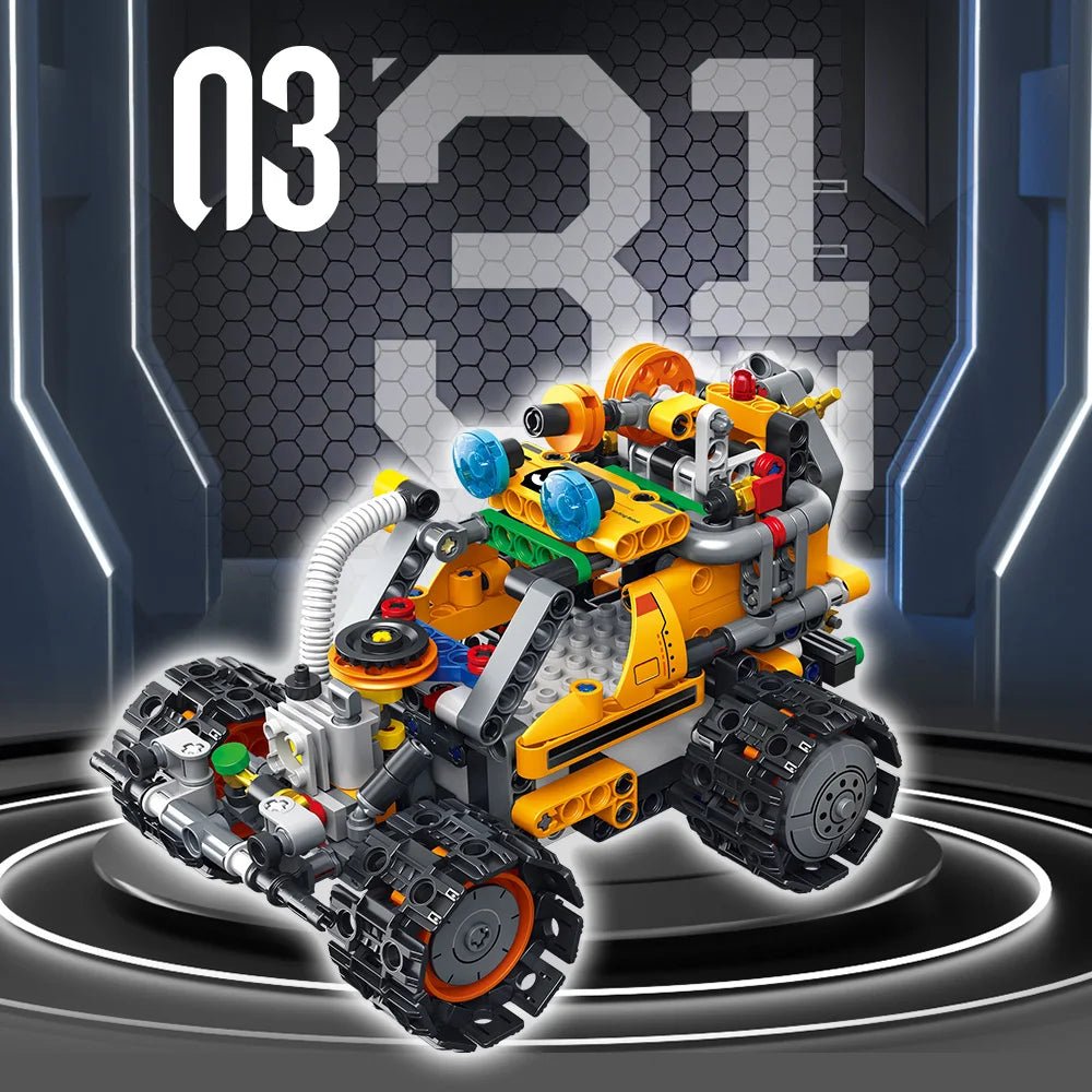 3 in 1 STEM Building Blocks Set,Remote/APP Controlled Robot Toy Coding Set for Kids Ages 8 - 16,588pcs - silverfoxgoods