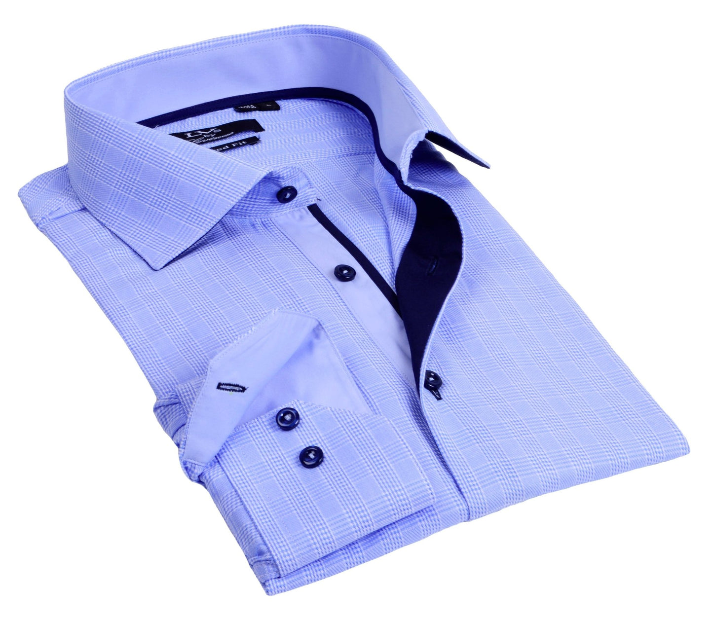 Button - Up Shirt // - Tailored Fit - contrast trimming - final sale - silverfoxgoods