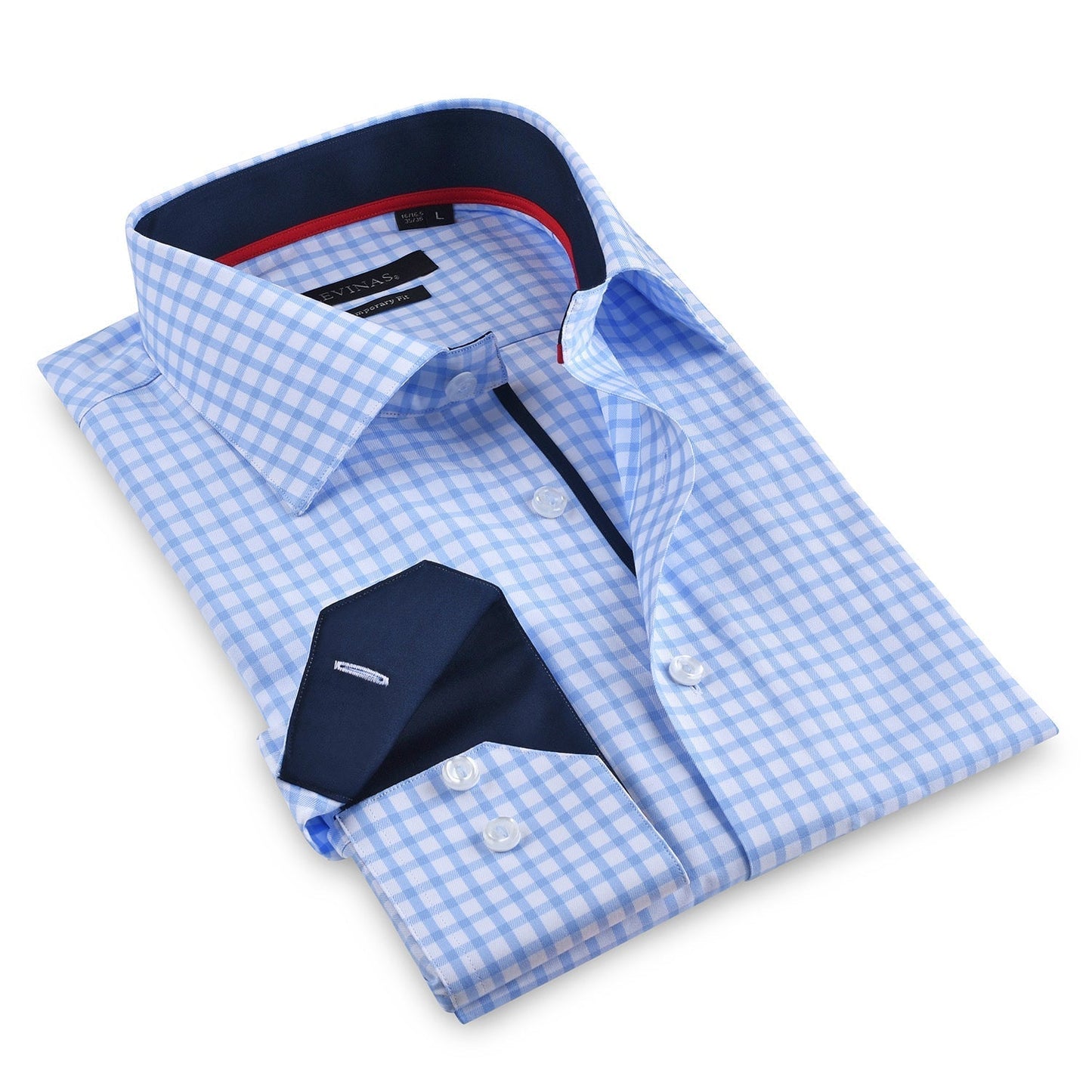 Contrast Collar Button-Up Shirt | silverfoxgoods