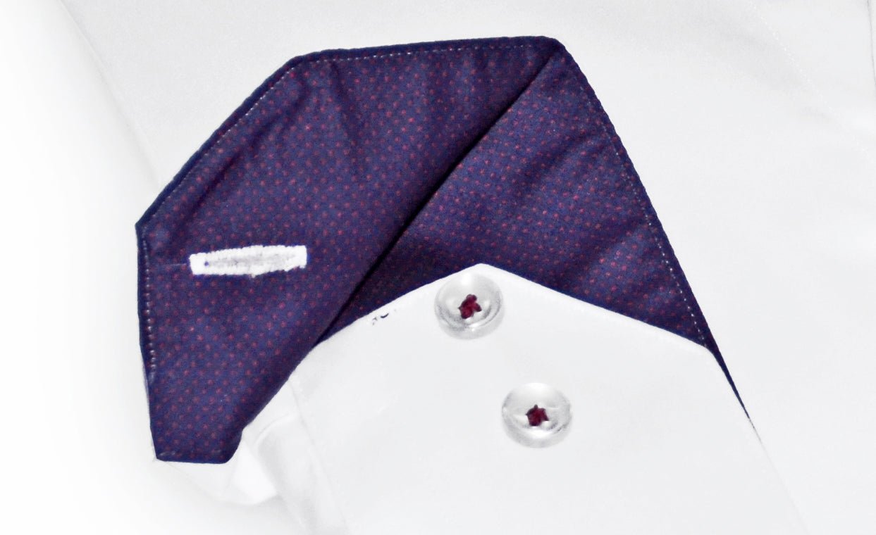 Lee Button - Up Shirt With Contrast Details // White // Contemporary Fit (Regular) - final sale - silverfoxgoods