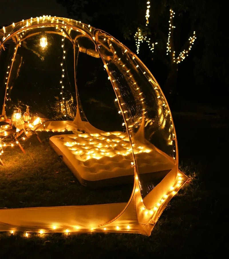 Starry Sky Camping Dome Tent, 4-8 Person, Wind/Rainproof, Quick Setup - silverfoxgoods