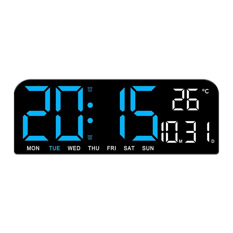 Large Display USB Alarm Clock with Weekly Date & Temp - silverfoxgoods