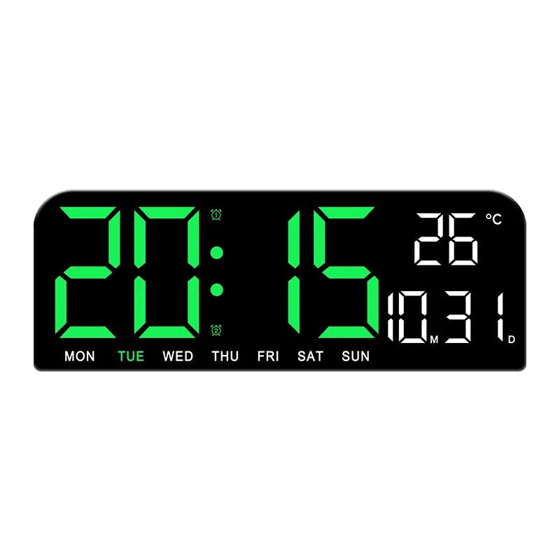 Large Display USB Alarm Clock with Weekly Date & Temp - silverfoxgoods