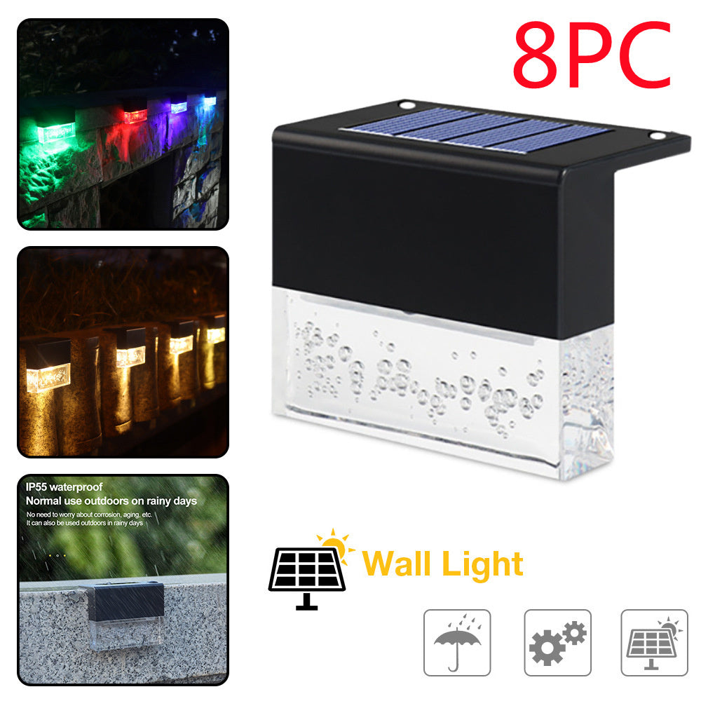 Waterproof New RGB LED Solar Light for Steps & Fence Light - silverfoxgoods