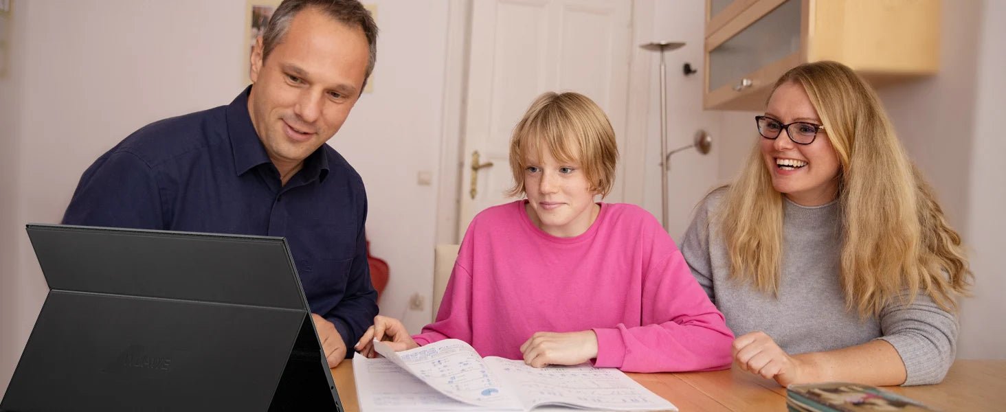 15.6" Portable Monitor – 1080P USB-C & HDMI External Screen with HDR - silverfoxgoods