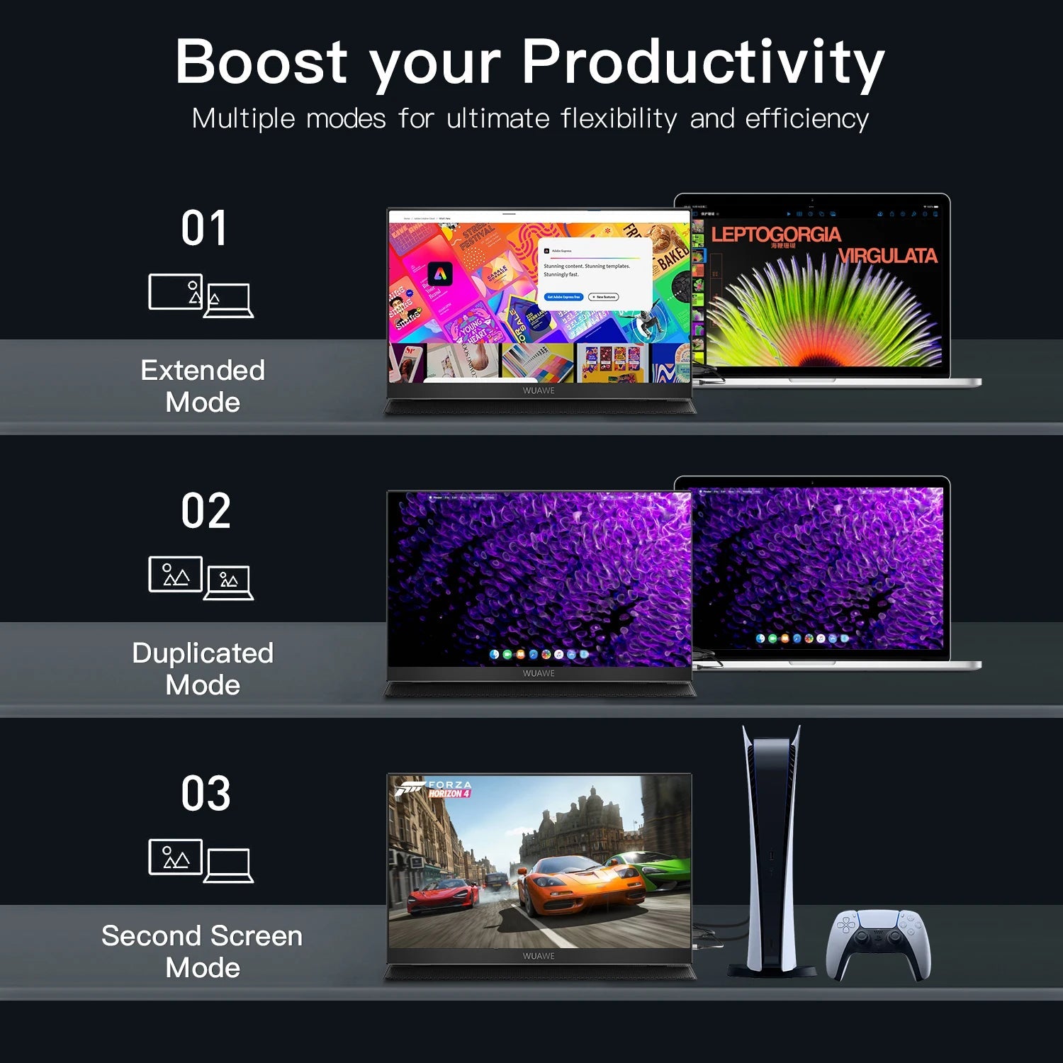 15.6" Portable Monitor – 1080P USB-C & HDMI External Screen with HDR - silverfoxgoods