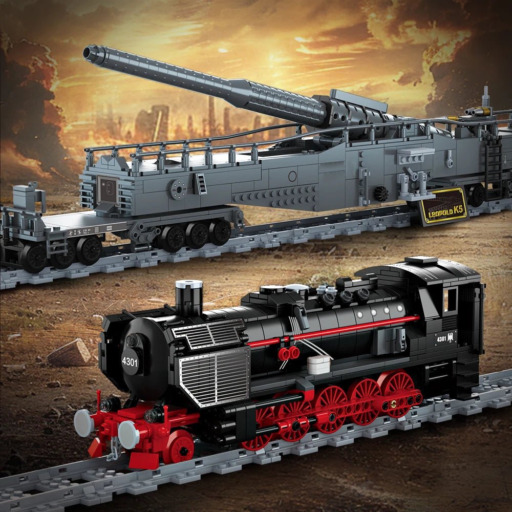 K5 Leopold Military Train Building Block Set - 1631 pieces - silverfoxgoods