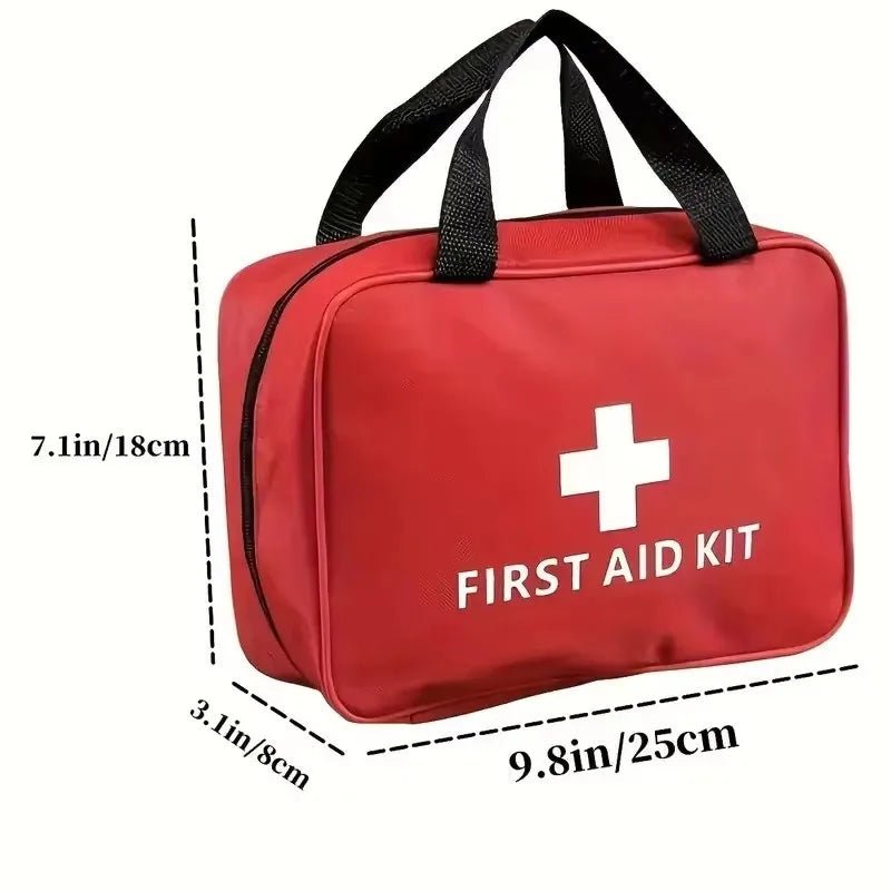 184pcs portable first aid kit with multi-purpose medical supplies for hiking, camping, and outdoor emergency rescue