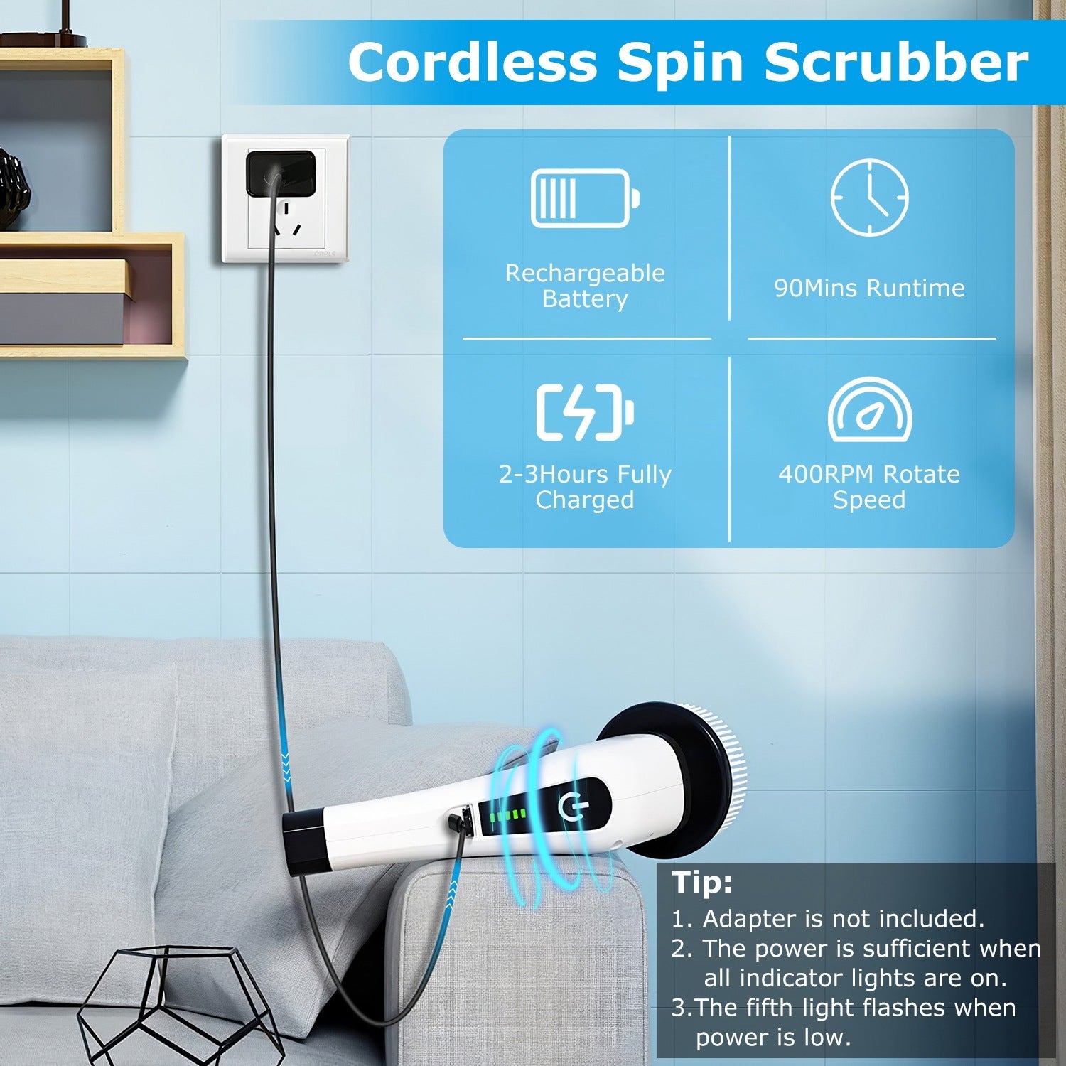 Electric Spin Scrubber | Silver Fox Goods