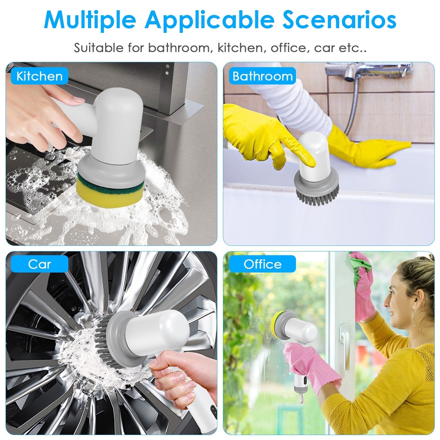Electric Handheld Spin Scrubbe | Silver Fox Goods