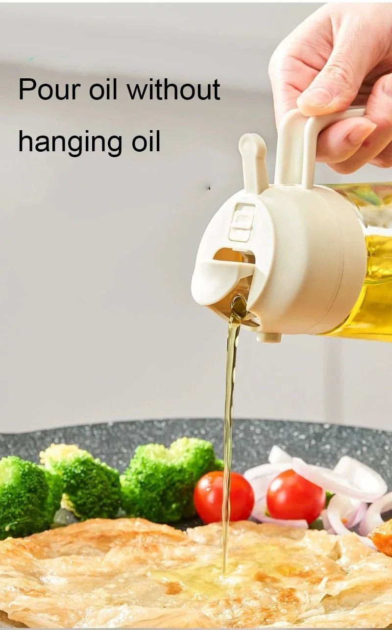 2in1 500ml Plastic Spray Oil Sprayer Bottle Spray Oil Dispenser Oil Jar Cruet BBQ Kitchen Baking Roasting Picnic Kitchen Tool - silverfoxgoods