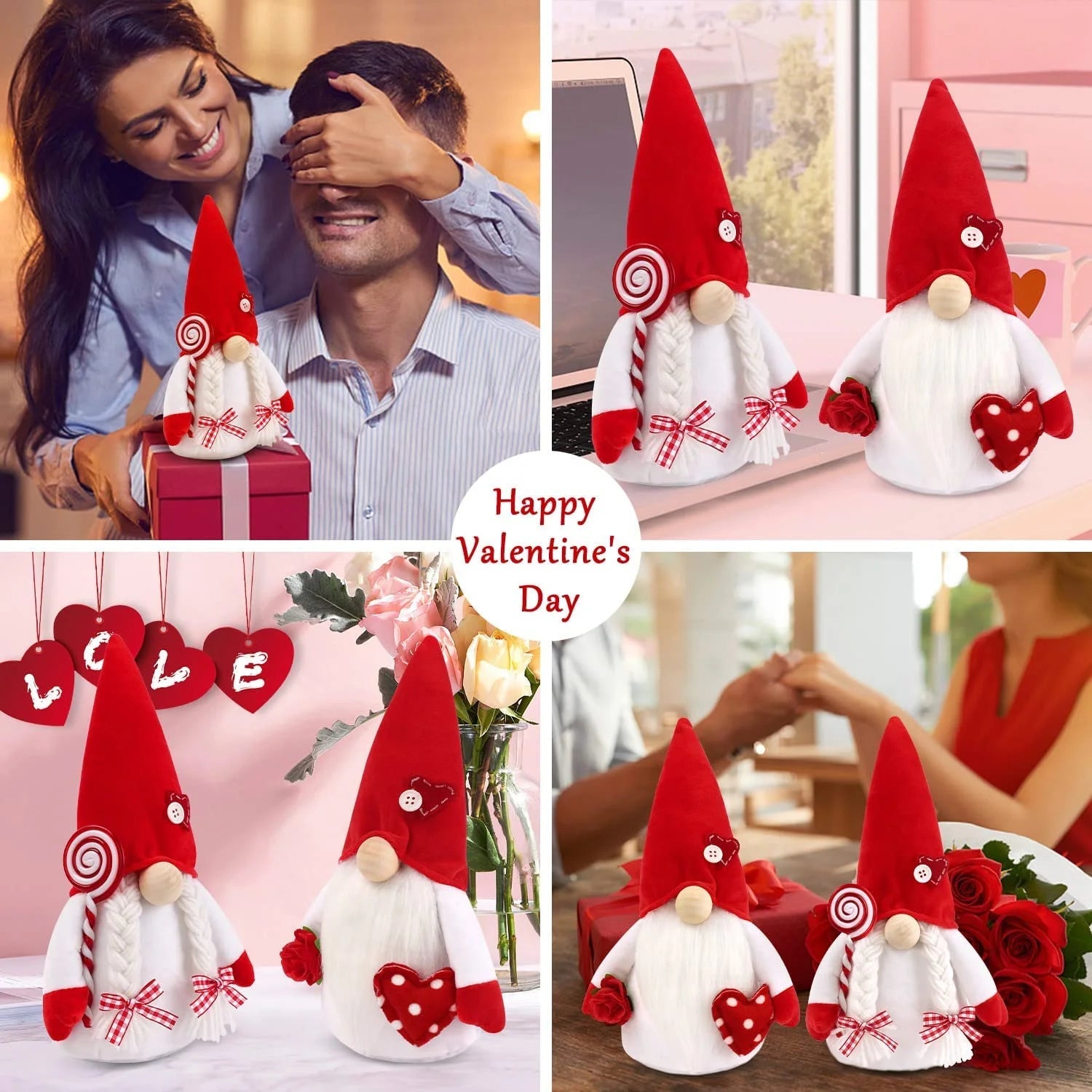 valentine's day gnome plush | Silver Fox Goods