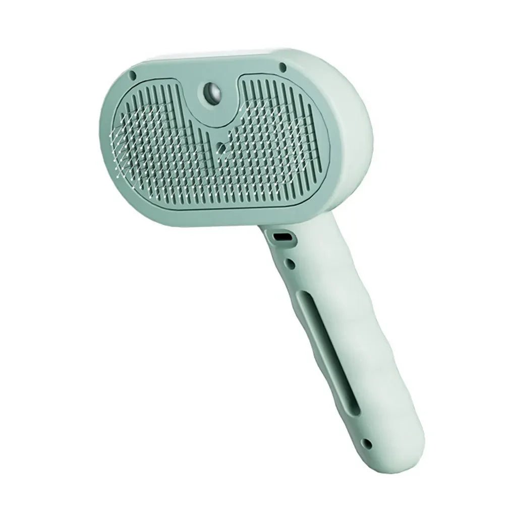 Pet Grooming Combo: Cat Steam Brush & Hair Removal Comb - silverfoxgoods