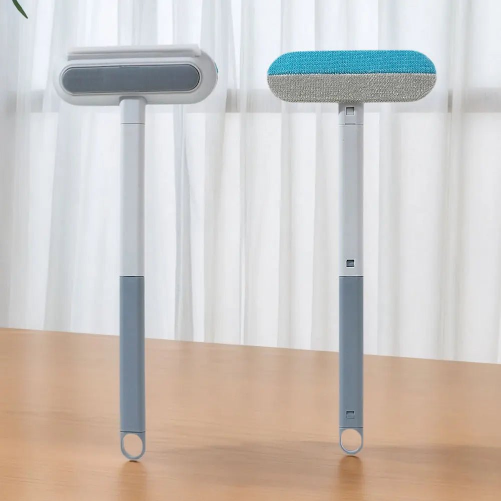 3-in-1 Pet Hair Remover Brush – Long Handle Fur Cleaning Tool for Cats & Dogs - silverfoxgoods