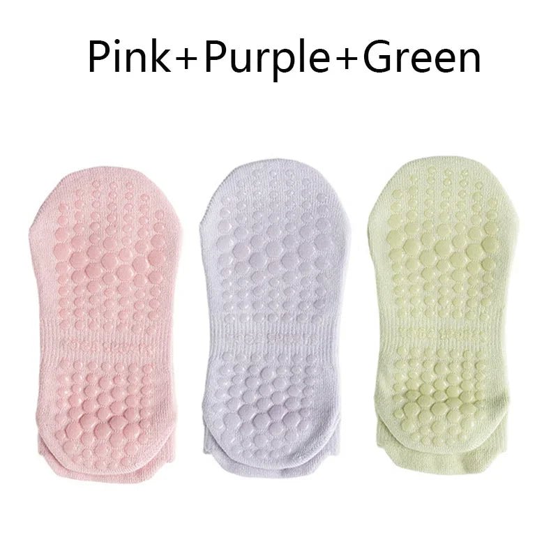 Women's Breathable Non-Slip Yoga Socks (3 Pack) - silverfoxgoods