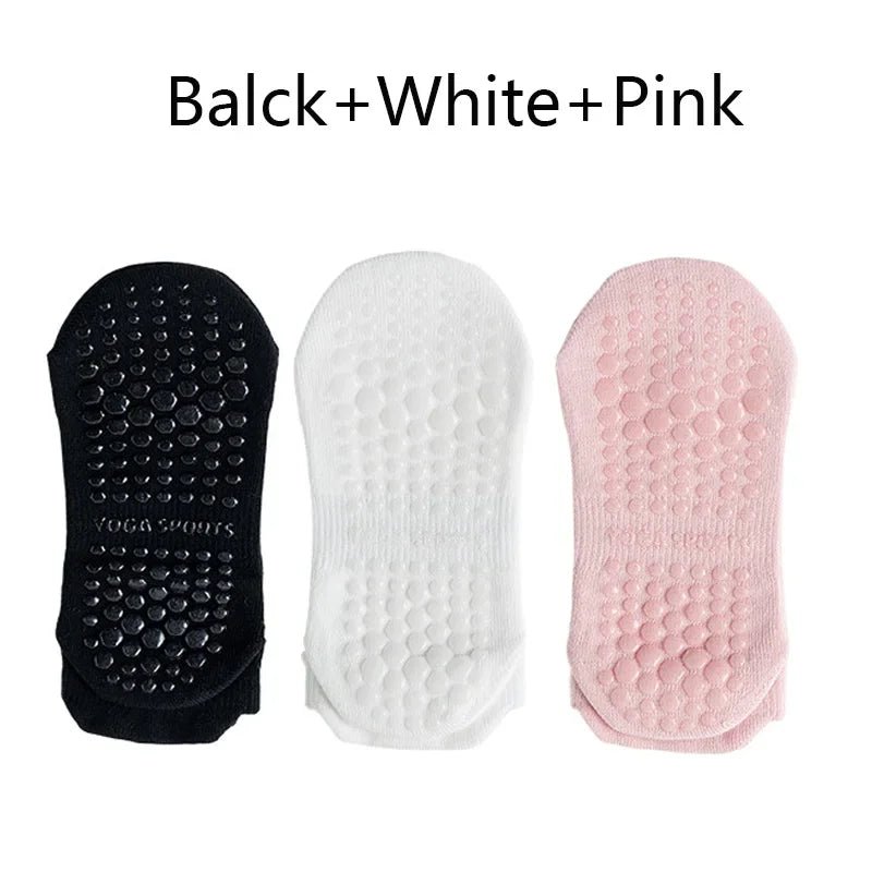 Women's Breathable Non-Slip Yoga Socks (3 Pack) - silverfoxgoods