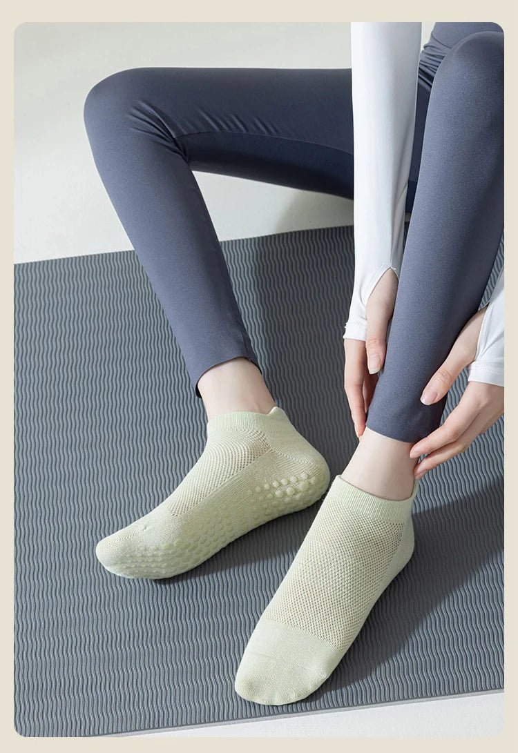 Women's Breathable Non-Slip Yoga Socks (3 Pack) - silverfoxgoods