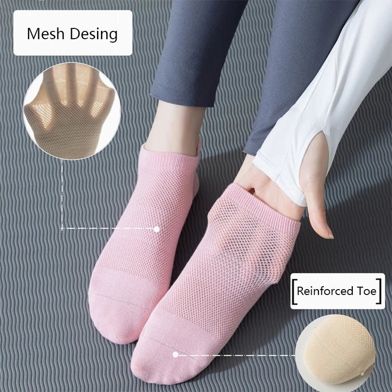 Women's Breathable Non-Slip Yoga Socks (3 Pack) - silverfoxgoods