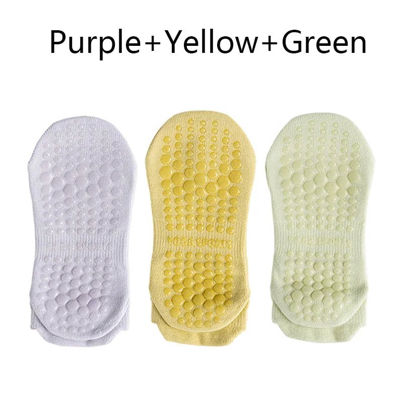 Women's Breathable Non-Slip Yoga Socks (3 Pack) - silverfoxgoods