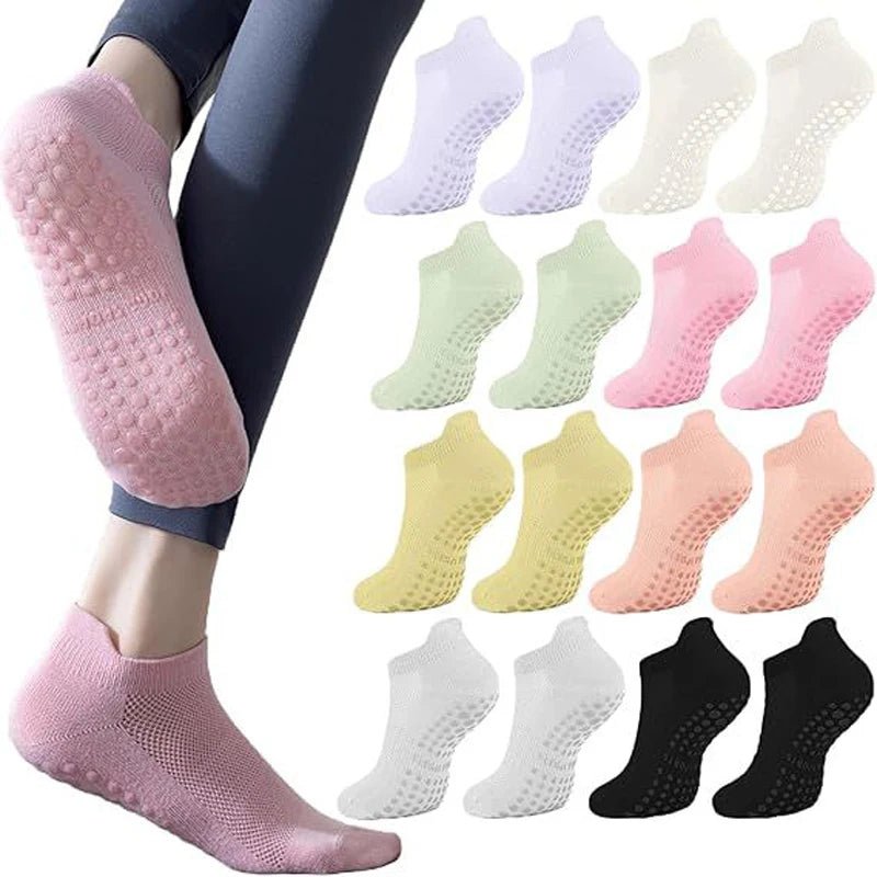 Women's Breathable Non-Slip Yoga Socks (3 Pack) - silverfoxgoods