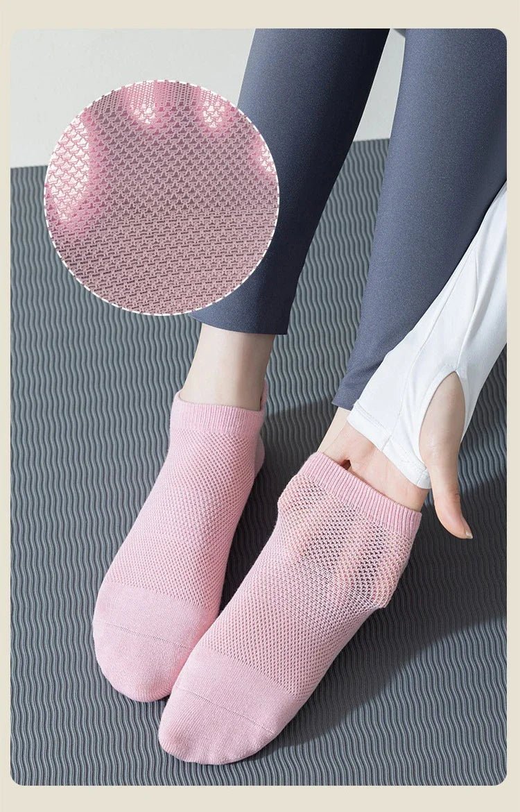 Women's Breathable Non-Slip Yoga Socks (3 Pack) - silverfoxgoods