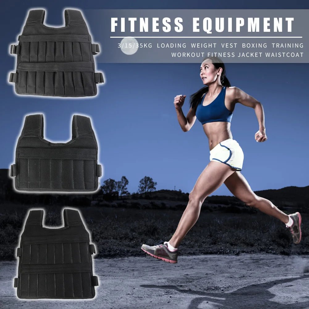 Adjustable Weighted Vest 3/15/35KG | Silver Fox Goods