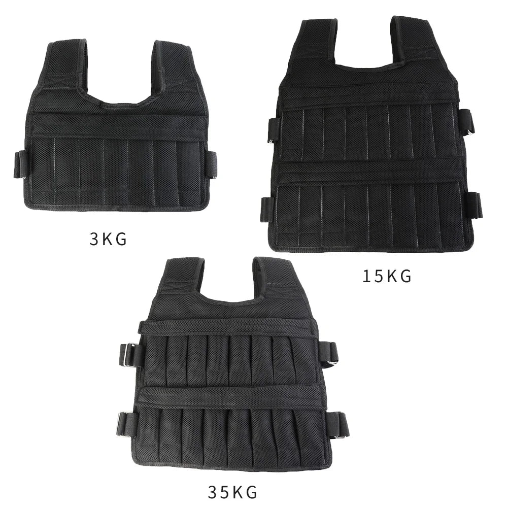 Adjustable Weighted Vest 3/15/35KG | Silver Fox Goods