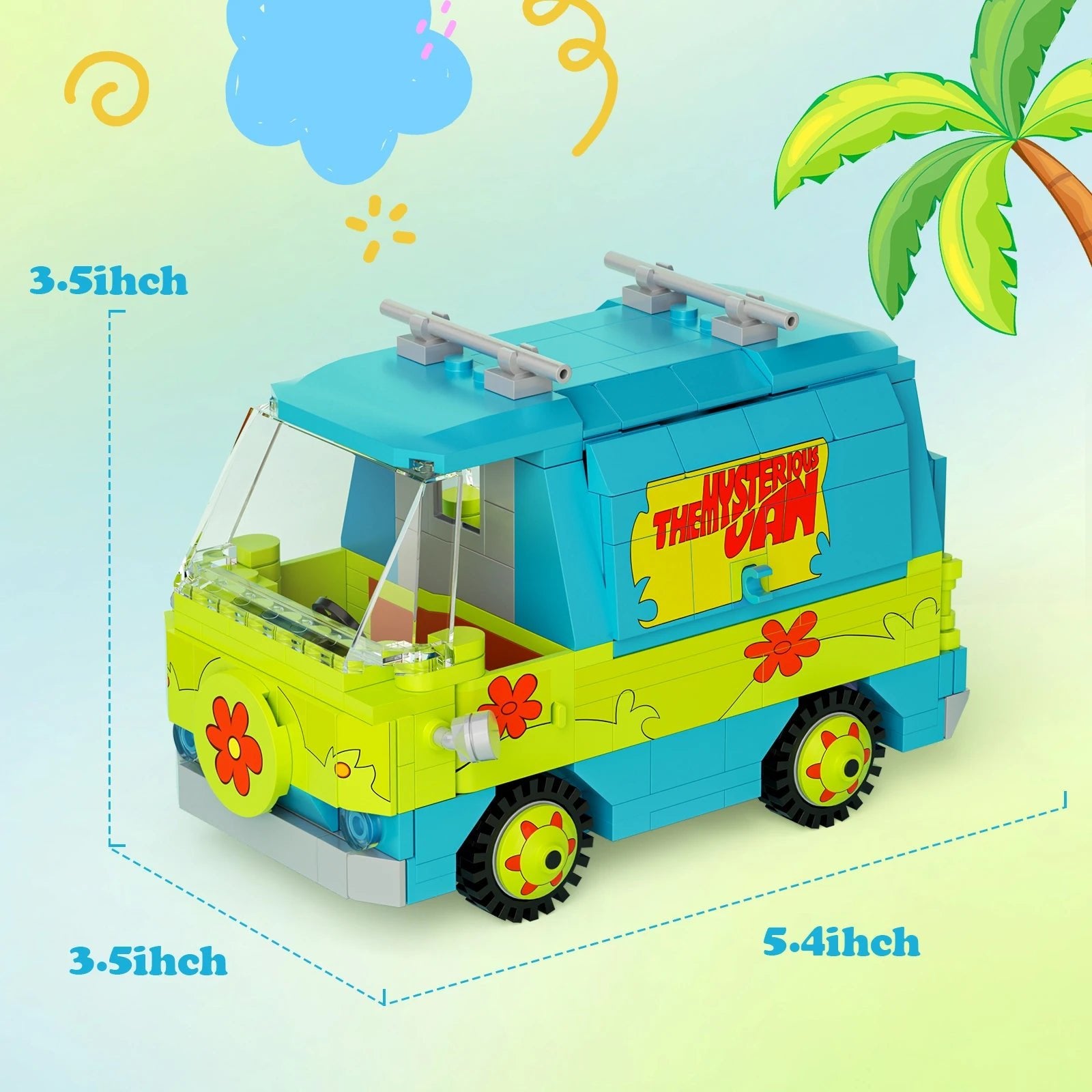 320PCS Scooed Doo Mystery Machine Building Blocks Kit - Kids Toys - silverfoxgoods