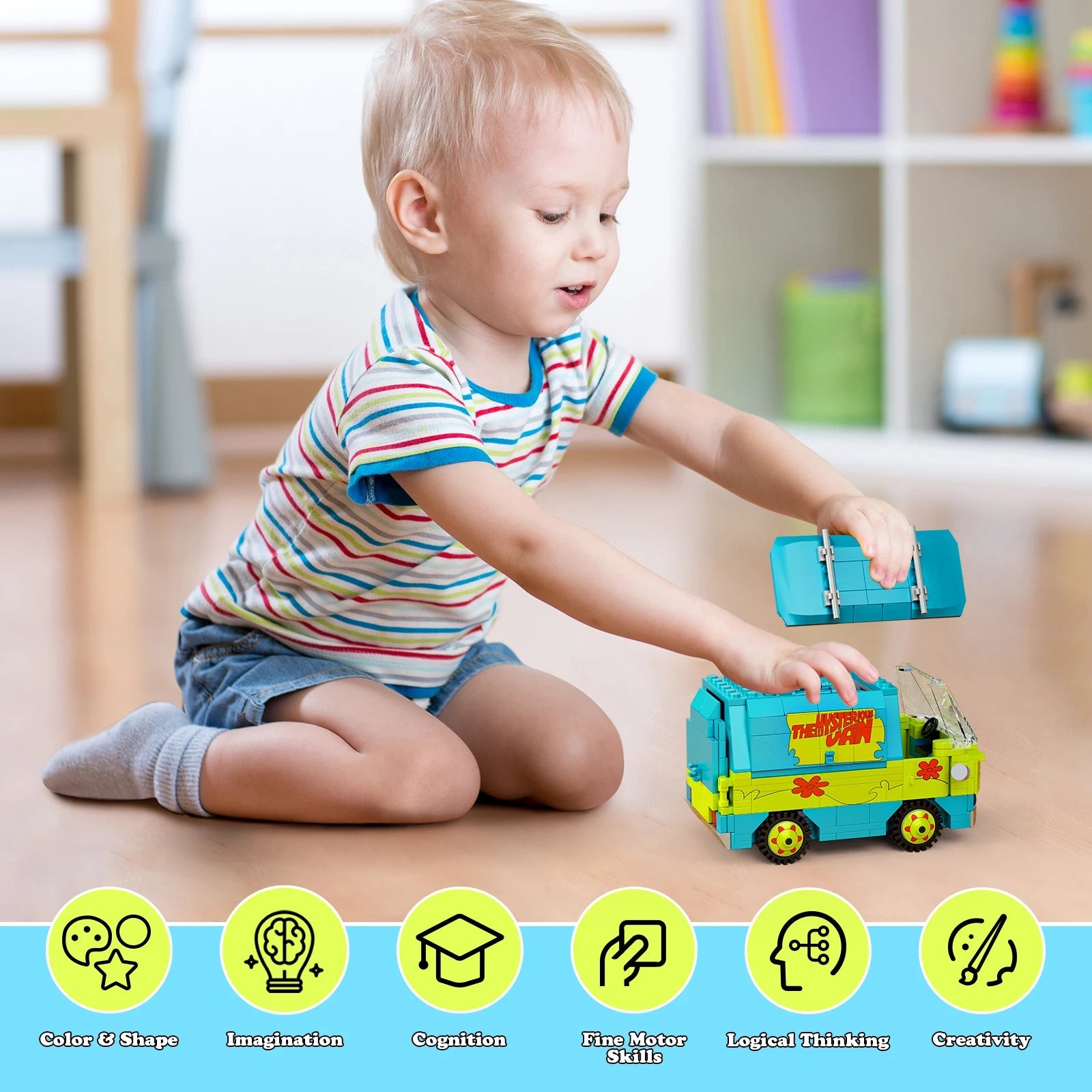 320PCS Scooed Doo Mystery Machine Building Blocks Kit - Kids Toys - silverfoxgoods