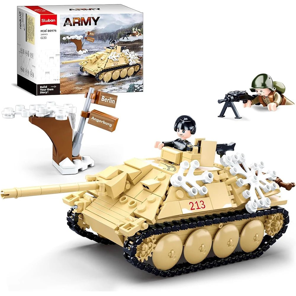 344PCS WW2 Tank Destroyer Building Blocks - Educational Toy for Boys - silverfoxgoods