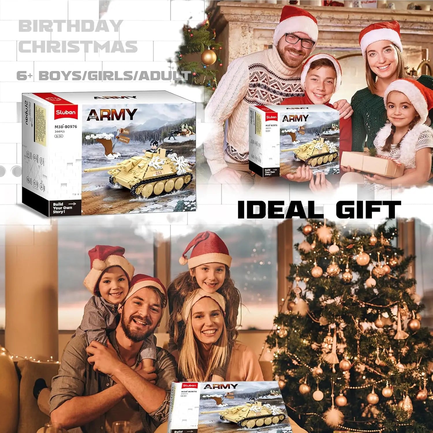 344PCS WW2 Tank Destroyer Building Blocks - Educational Toy for Boys - silverfoxgoods