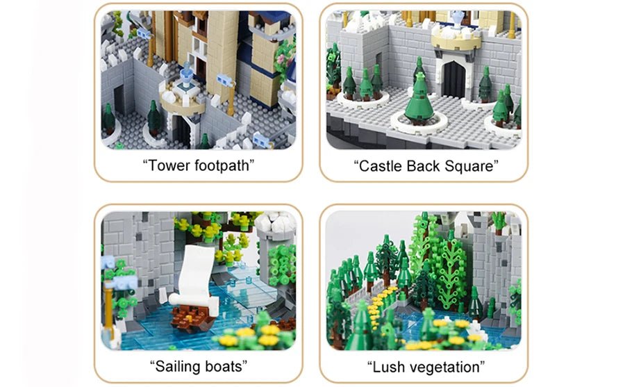Princess Castle Building Blocks Set for Girl's Dream Tale - 3600PCS - silverfoxgoods