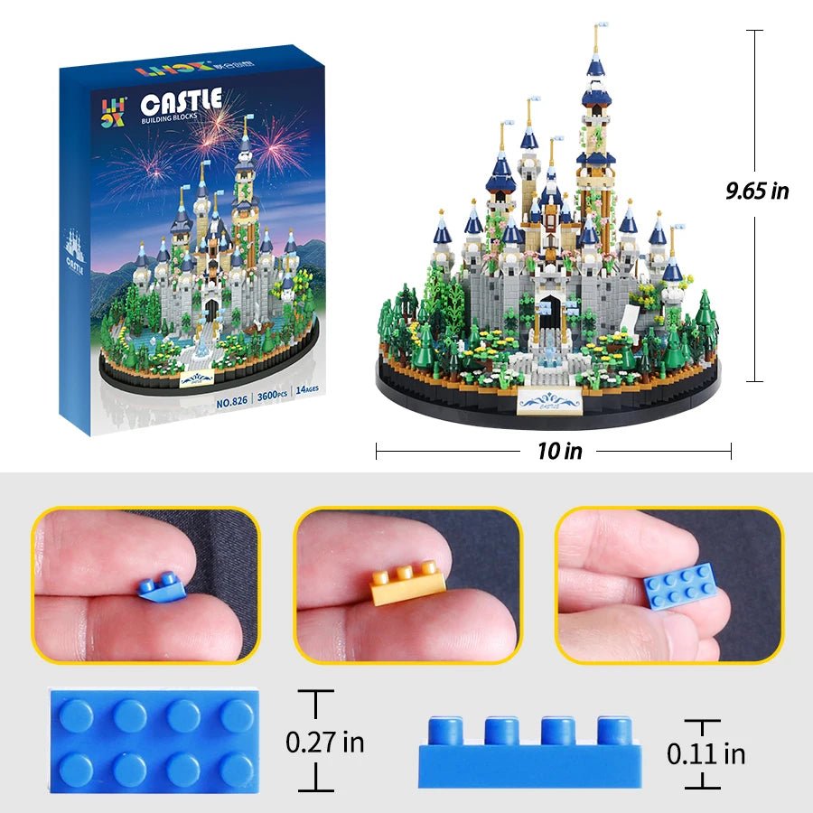 Princess Castle Building Blocks Set for Girl's Dream Tale - 3600PCS - silverfoxgoods