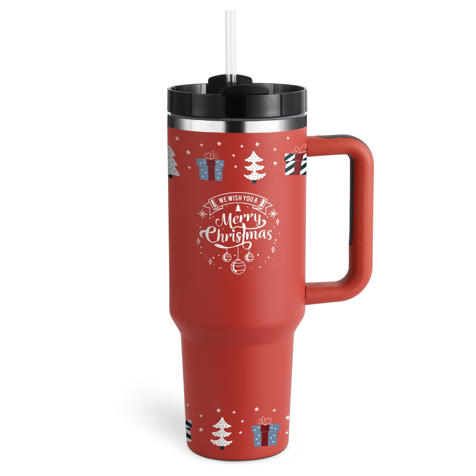 Insulated Stainless Steel 40 oz Tumbler with Handle - Perfect for Valentine's Day! - silverfoxgoods
