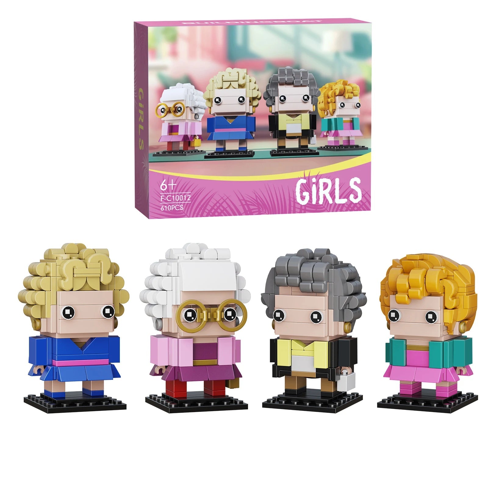 Golden Girls 4in1 Building Block Figure Set - Collectible Gift for Fans of All Ages! - silverfoxgoods