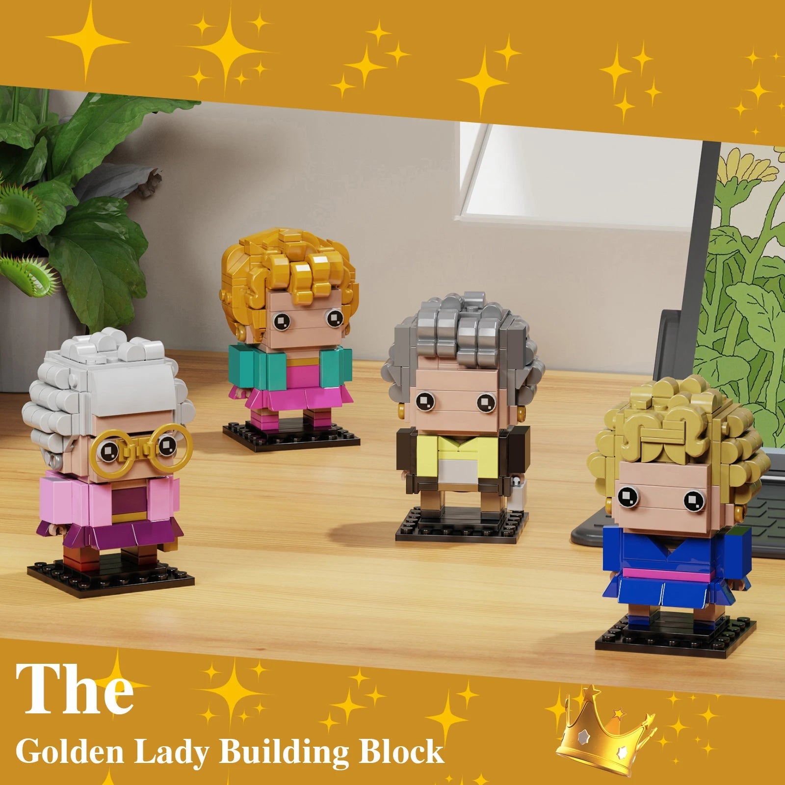 Golden Girls 4in1 Building Block Figure Set - Collectible Gift for Fans of All Ages! - silverfoxgoods