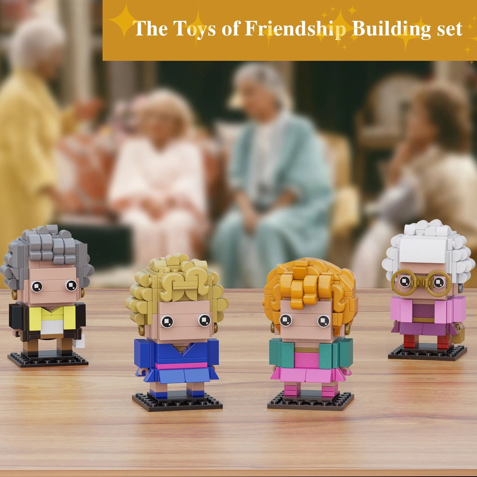 Golden Girls 4in1 Building Block Figure Set - Collectible Gift for Fans of All Ages! - silverfoxgoods