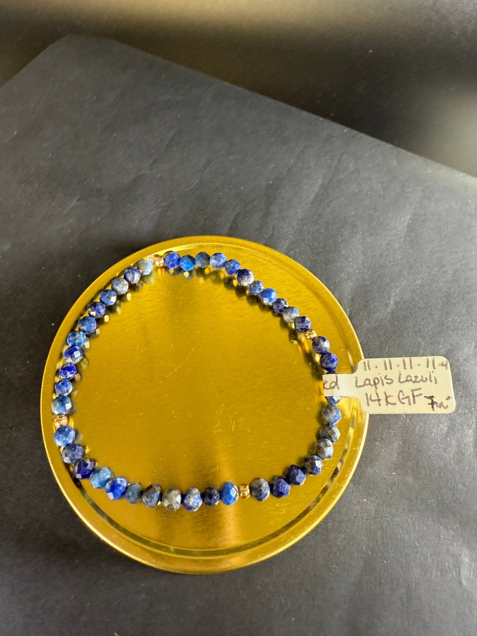 4mm Lapis Lazuli Bracelet - silverfoxgoods