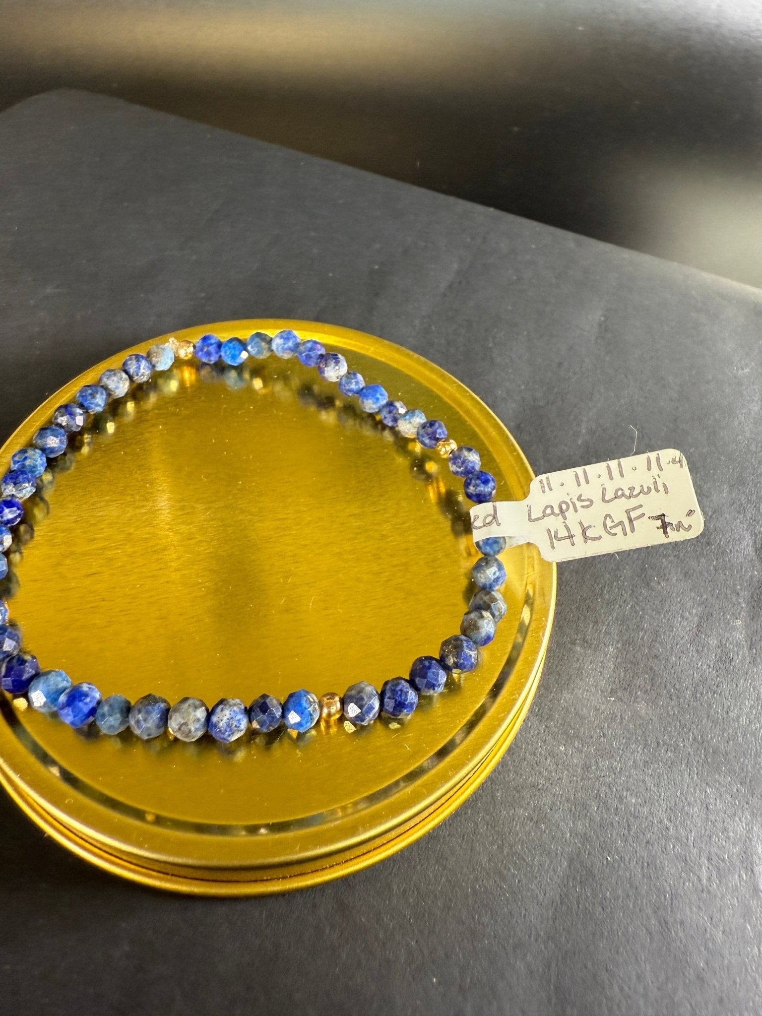 4mm Lapis Lazuli Bracelet - silverfoxgoods