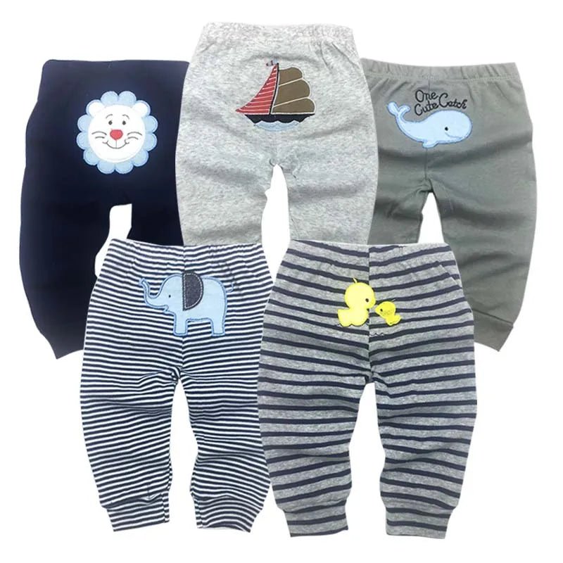 5Packs Baby Pants - unisex 3mos - 24mos - silverfoxgoods
