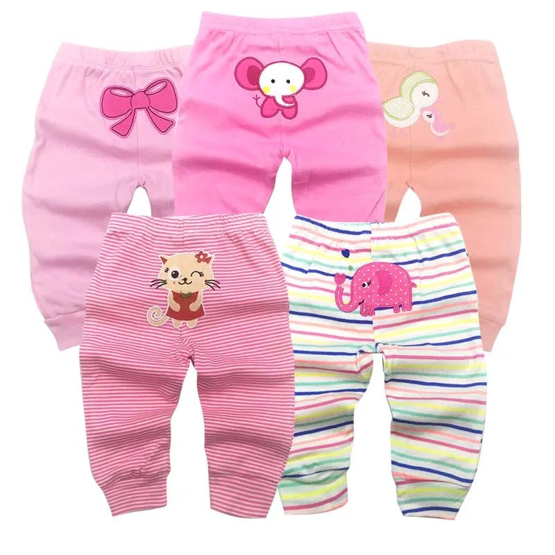 5Packs Baby Pants - unisex 3mos - 24mos - silverfoxgoods