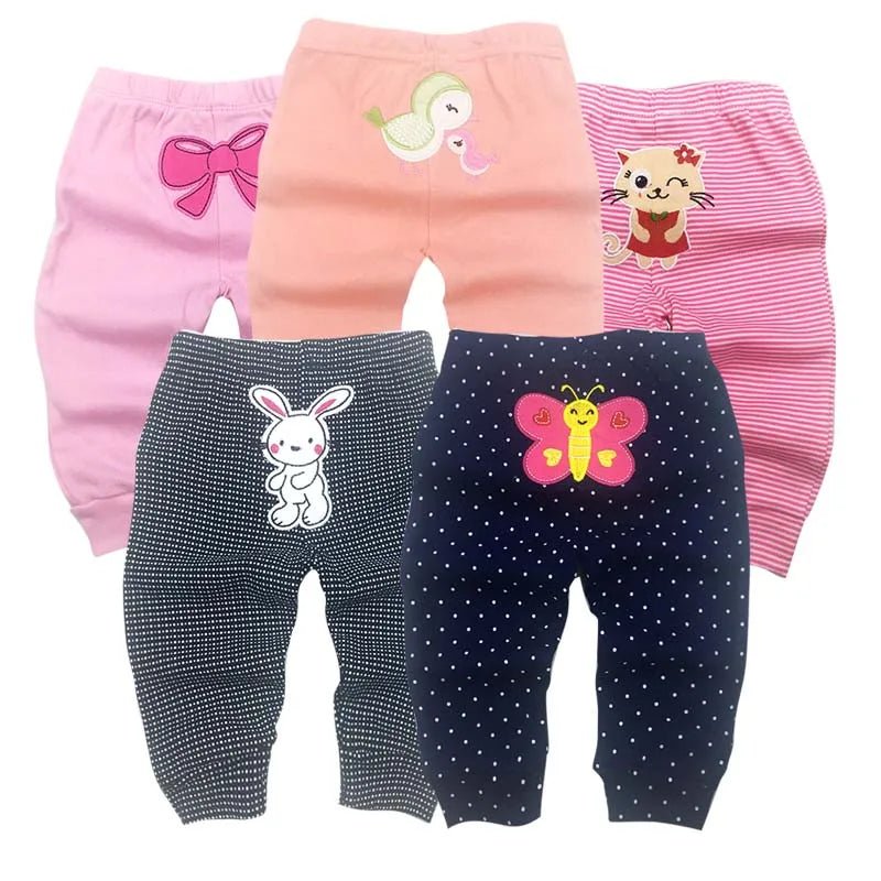 5Packs Baby Pants - unisex 3mos - 24mos - silverfoxgoods