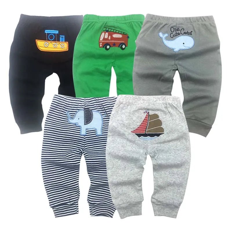 5Packs Baby Pants - unisex 3mos - 24mos - silverfoxgoods
