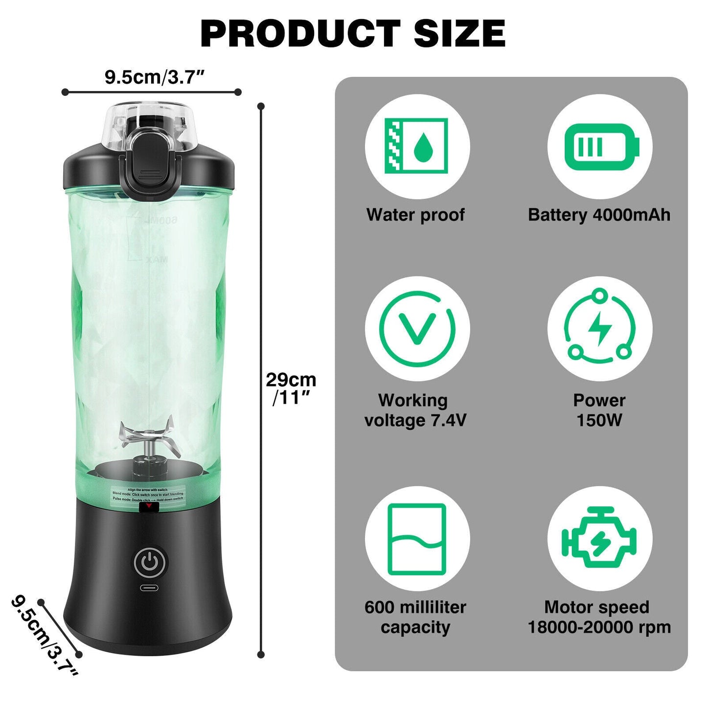 Portabler personal Blender | Silver Fox Goods