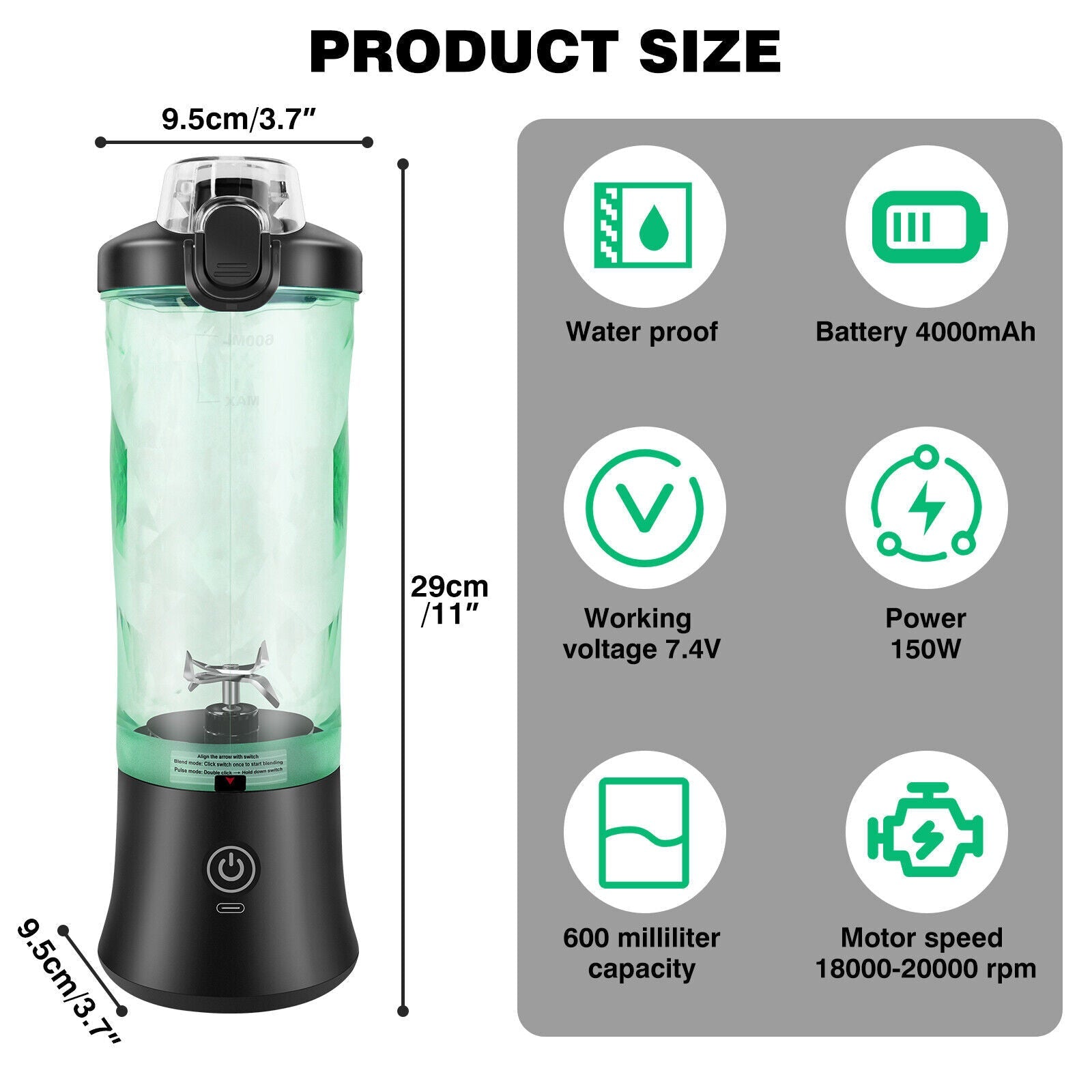 Portabler personal Blender | Silver Fox Goods