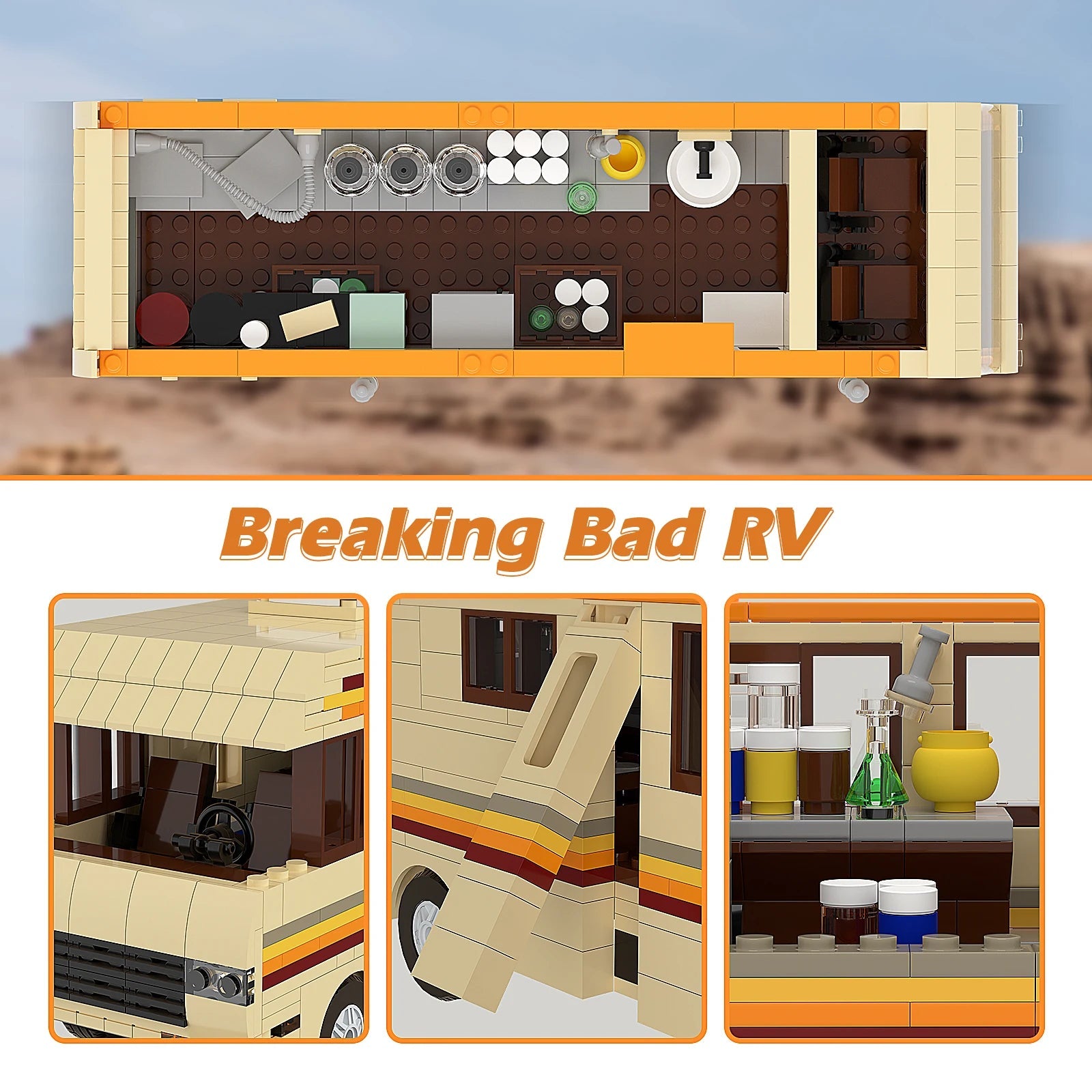 Breaking Bad RV Car Model Building Blocks Toy - Perfect Birthday Gift - silverfoxgoods