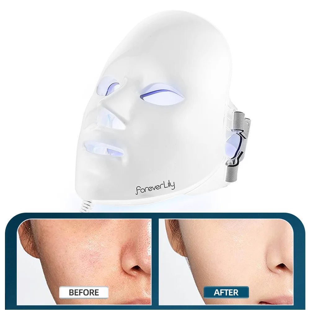 7 Colors LED Light Therapy Mask for Skin Rejuvenation & Tightening - silverfoxgoods