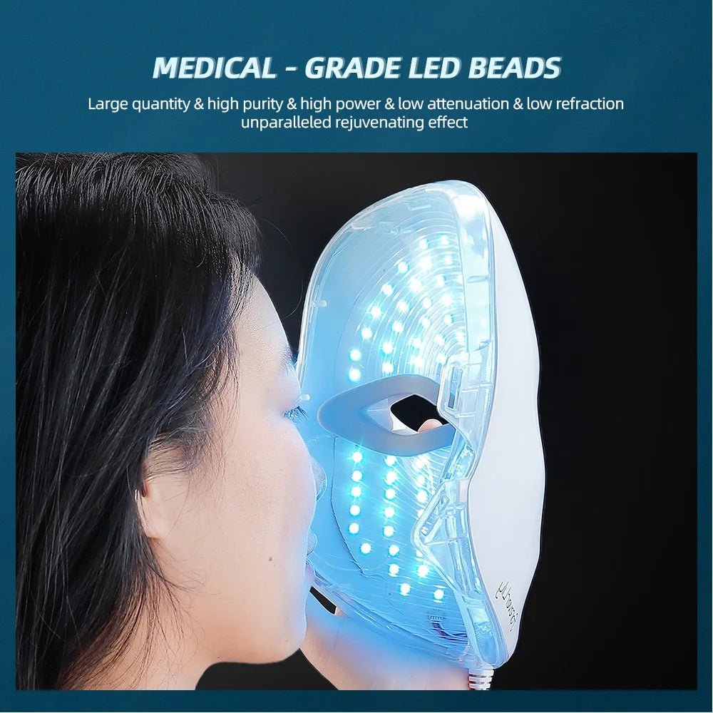 7 Colors LED Light Therapy Mask for Skin Rejuvenation & Tightening - silverfoxgoods