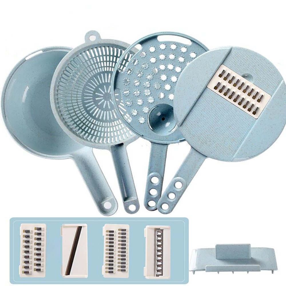 Ultimate 8-in-1 Mandoline Slicer & Grater Set for Kitchen Veggie Prep - silverfoxgoods