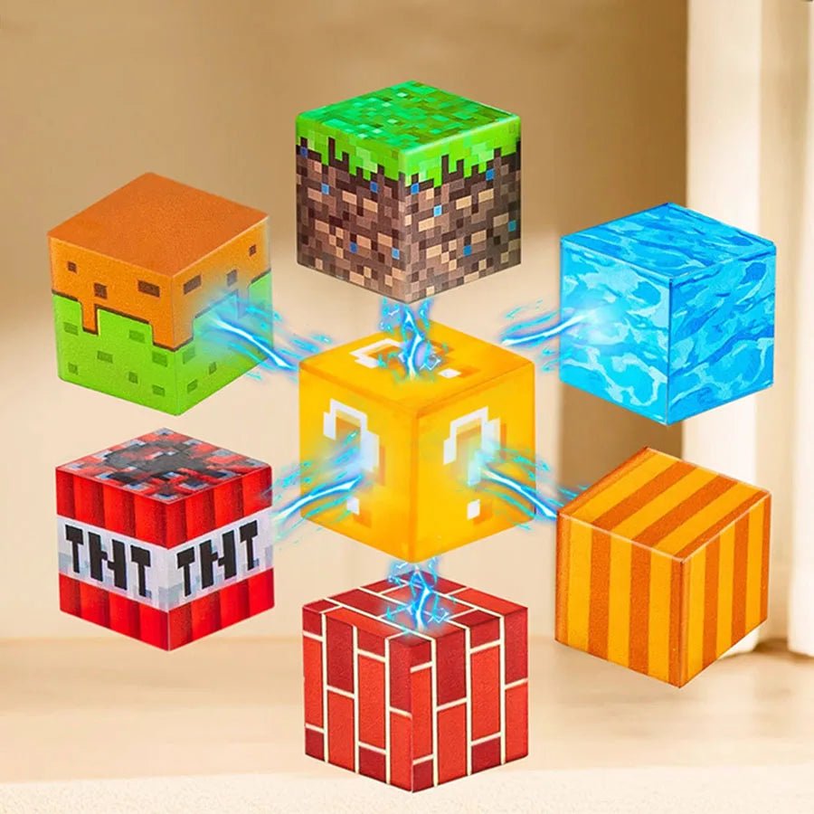 Magnetic Building Blocks DIY Game Set Kids Puzzle Toy Gift - silverfoxgoods